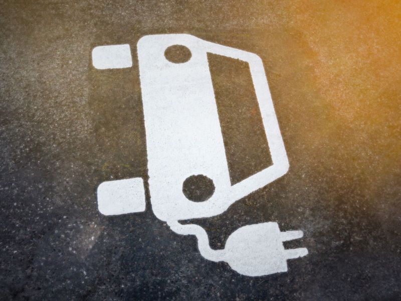 Elektroauto-Symbol