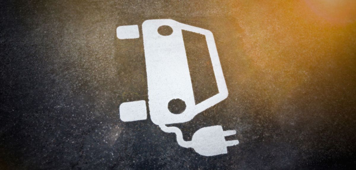 Elektroauto-Symbol