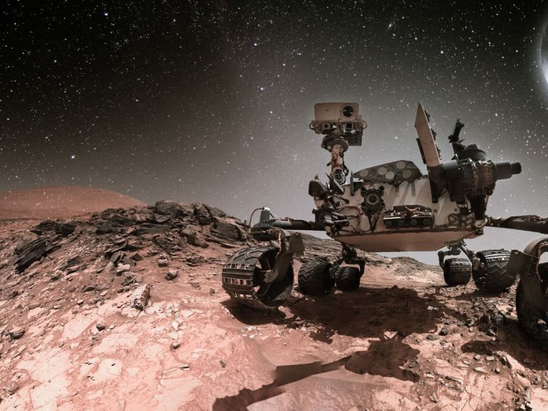 Mars-Rover aus China im Foto.