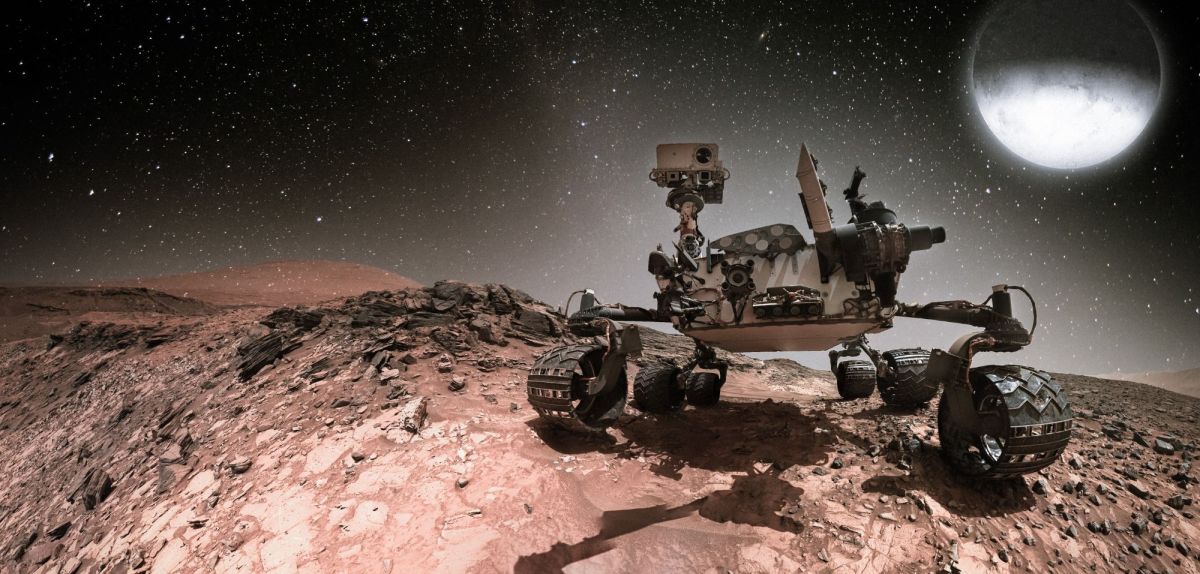 Mars-Rover aus China im Foto.