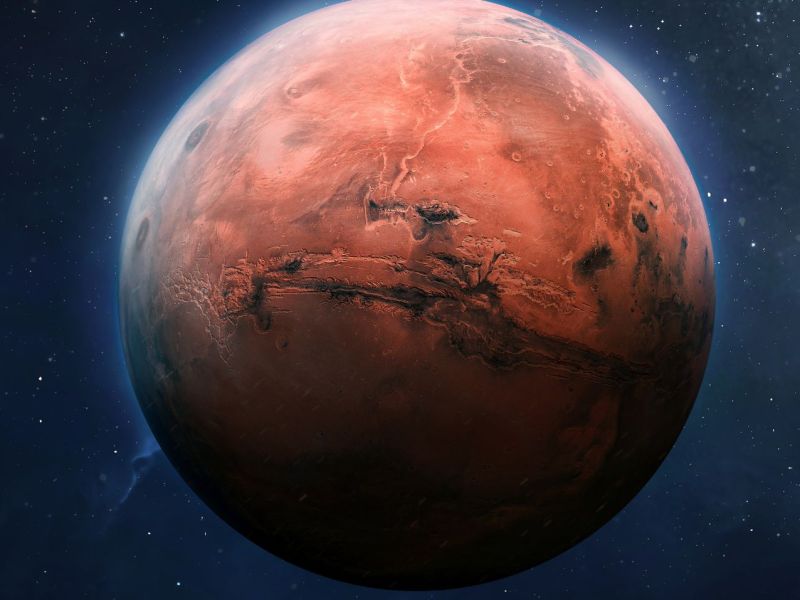 Mars-Ansicht.