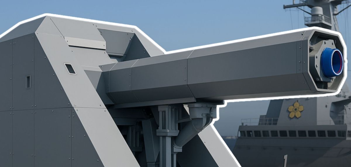 Railgun auf einer japanischen Fregatte