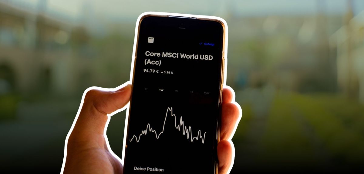 Trade Republic auf einem Smartphone