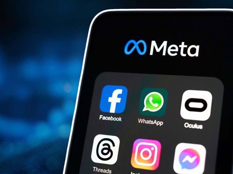 Meta-Apps auf einem Smartphone
