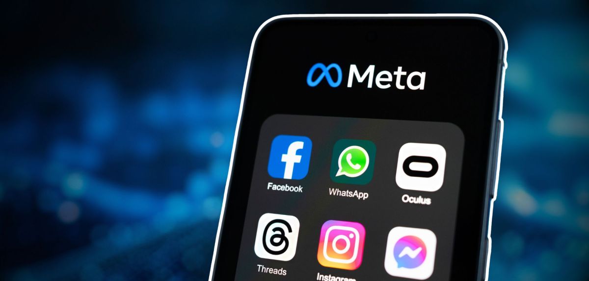 Meta-Apps auf einem Smartphone
