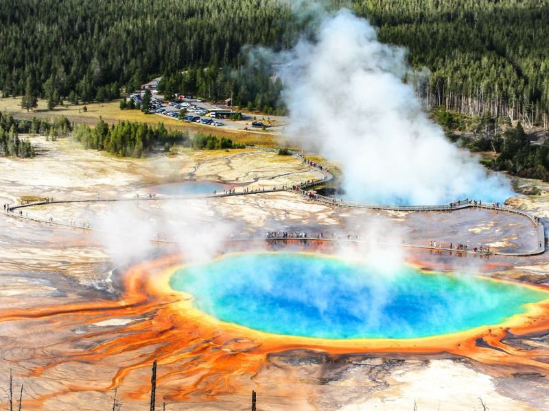 Heiße Quelle im Yellowstone-Nationalpark.