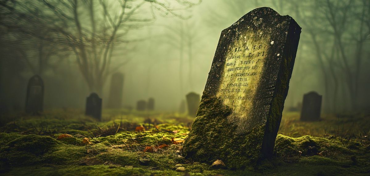 KI-generiertes Bild eines alten Friedhofes.