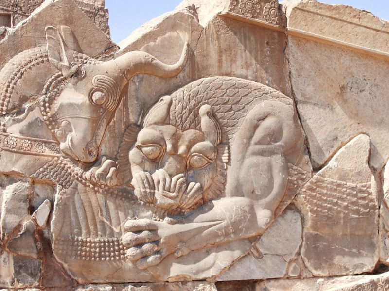 Ein Relief als archäologischer Fund.