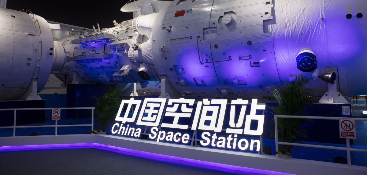 Ansicht der Raumstation von China