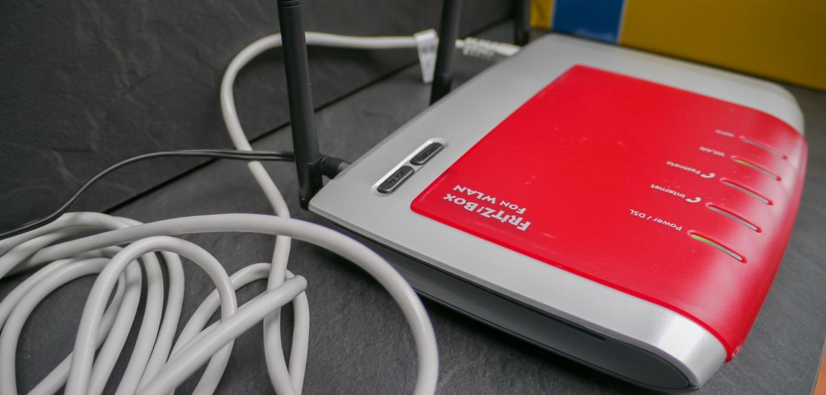Ein FritzBox-Router.