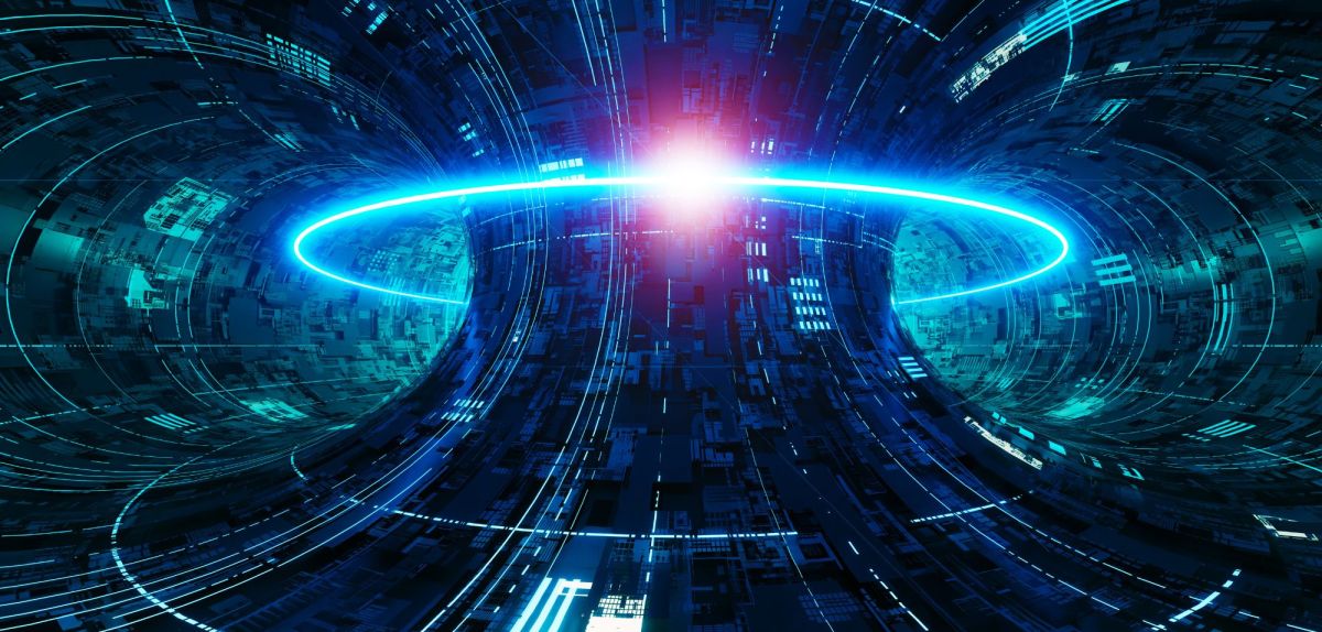 3D-Render eines Reaktors für Kernfusion.