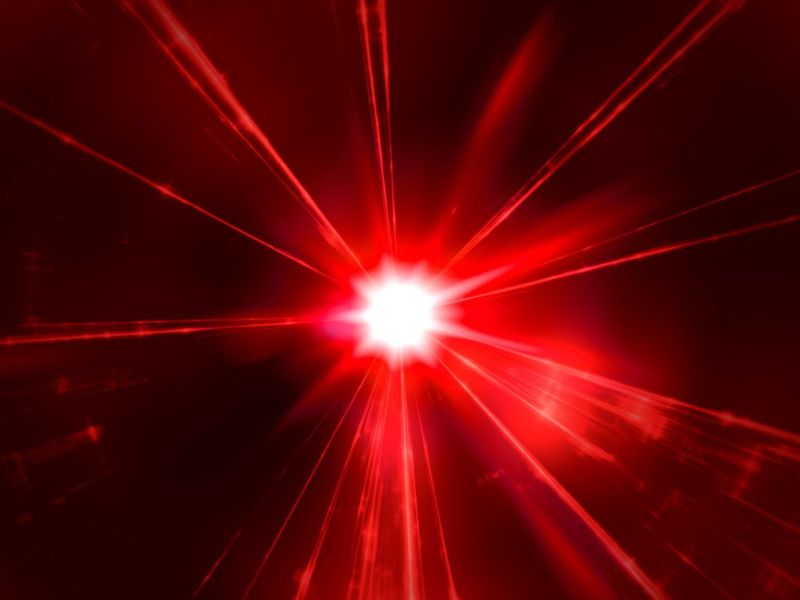 Roter Laser.