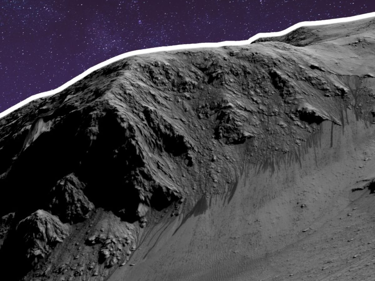 Berghang auf dem Mars