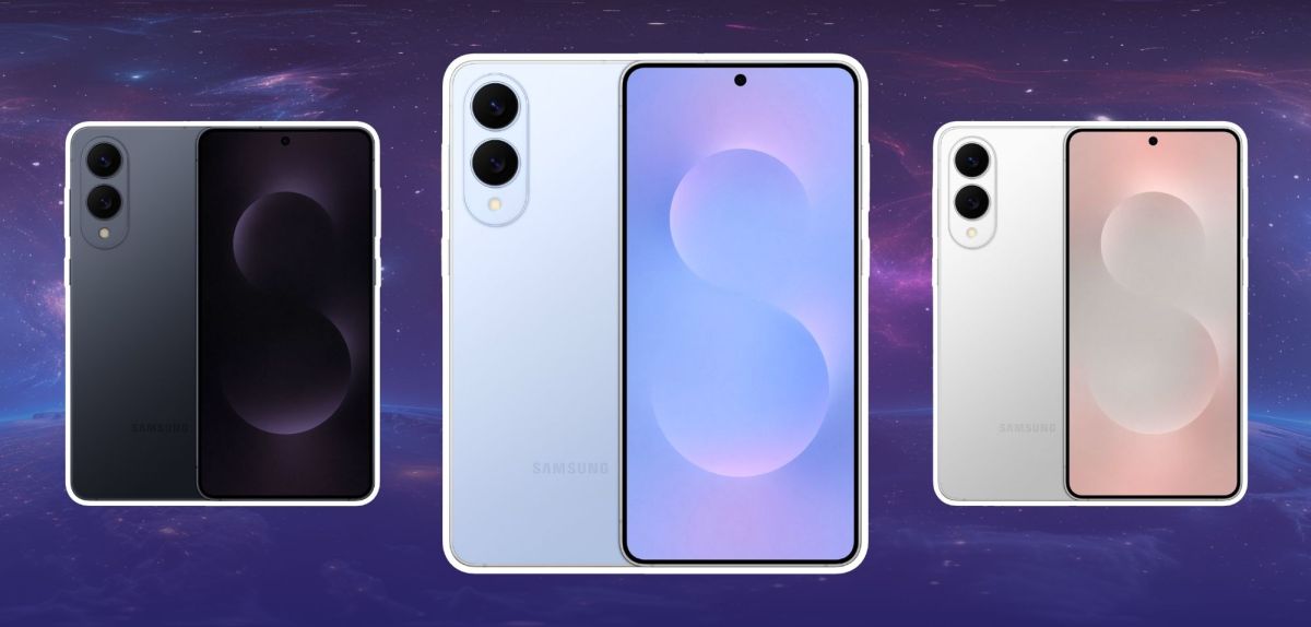 Samsung Galaxy S25 Edge in drei verschiedenen Farben