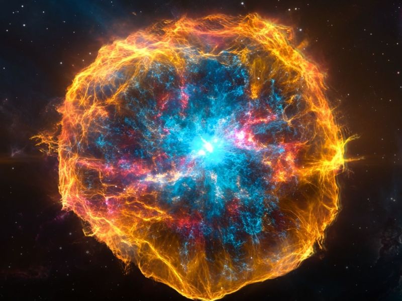 KI-generiertes Bild einer Supernova