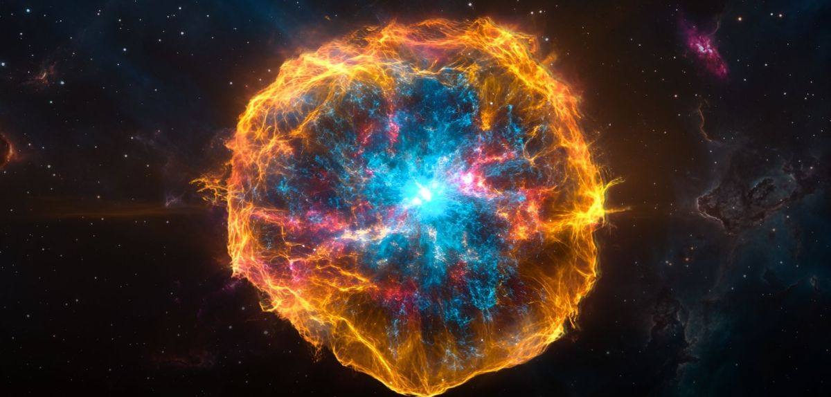 KI-generiertes Bild einer Supernova