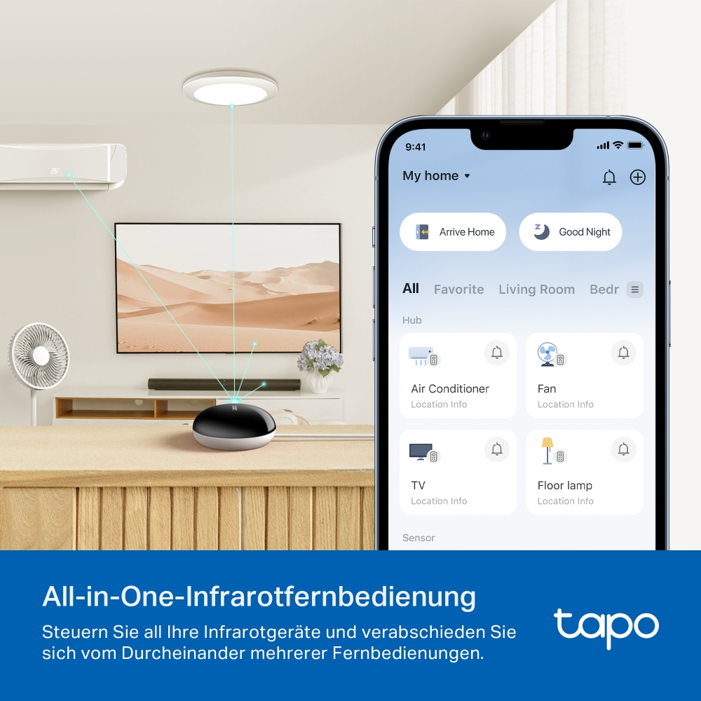 Tapo-Fernbedienung mit -App