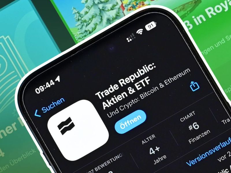 Trade Republic-App auf einem iPhone