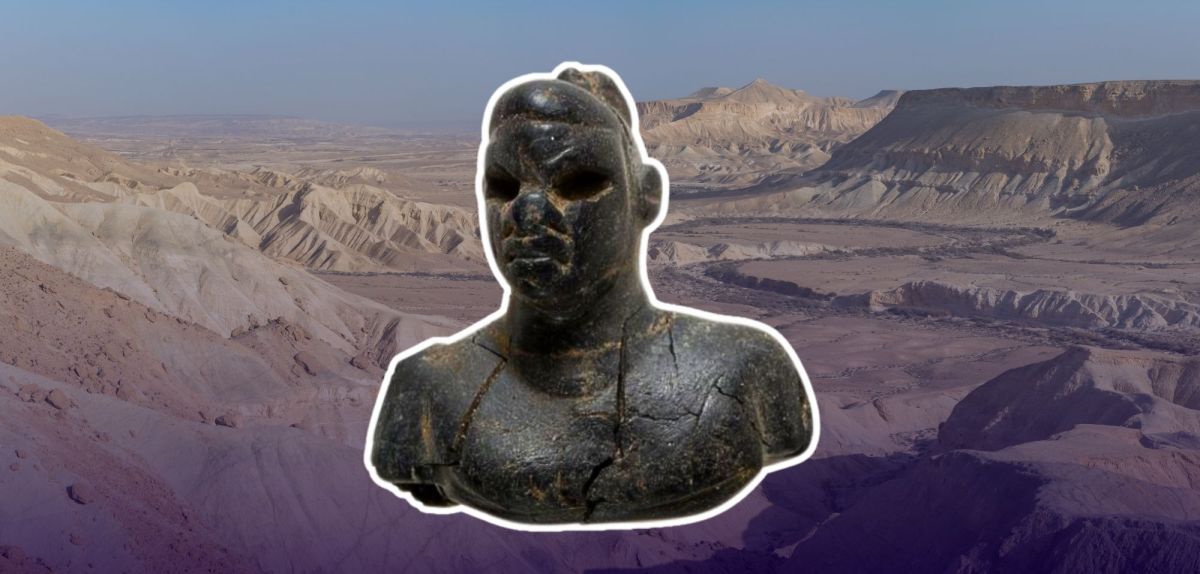 Ebenholzfigur aus Grab 179 der Nekropole von Tel Malḥata