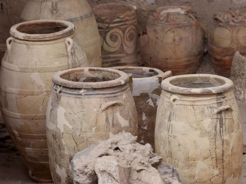 Amphoren als archäologischer Fund.