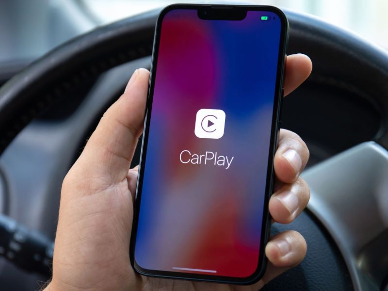 Apple CarPlay auf einem Smartphone.