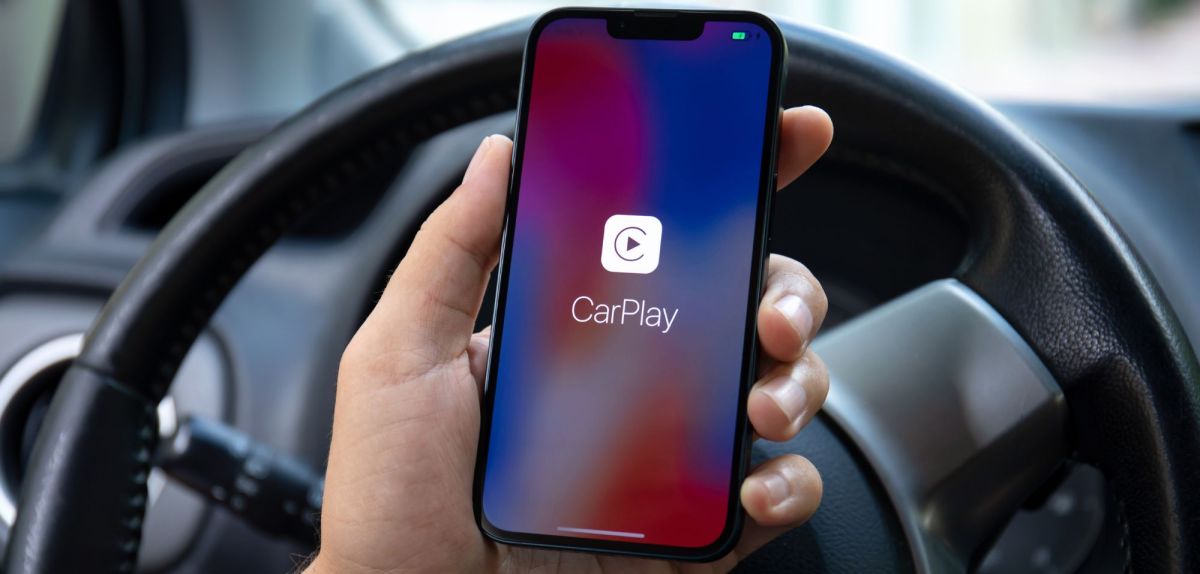 Apple CarPlay auf einem Smartphone.