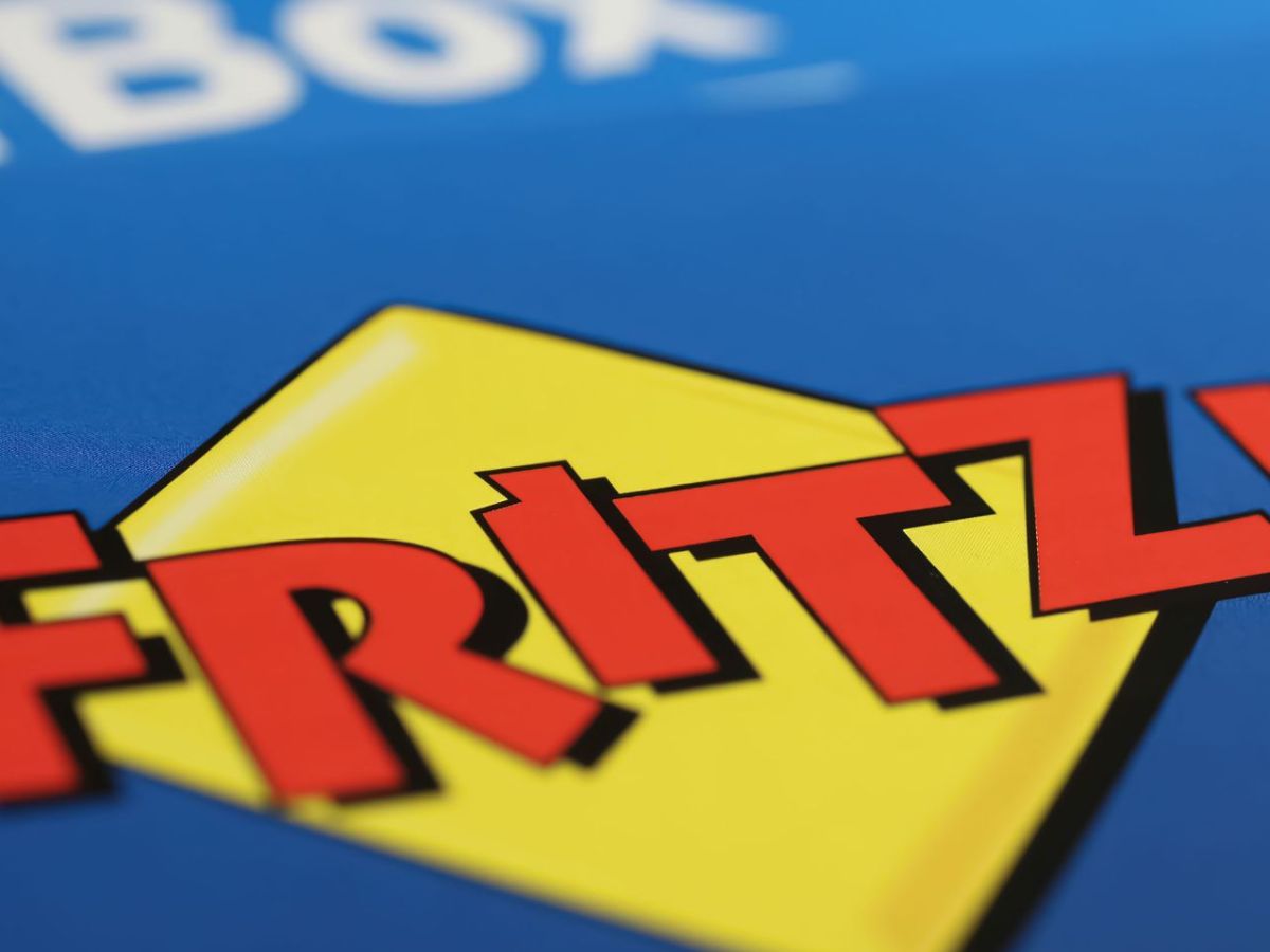 Ansicht einer Verpackung einer FritzBox.