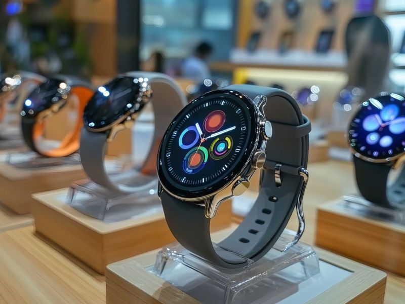 Samsung Galaxy Watch im Laden.