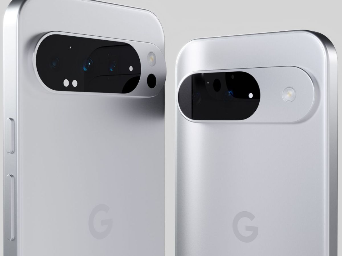 Es sind zwei Google Pixel-Handys zu sehen.