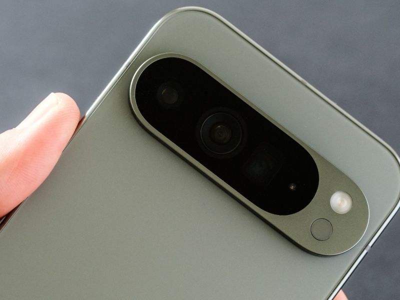 Ein Smartphone wird in der Hand gehalten.