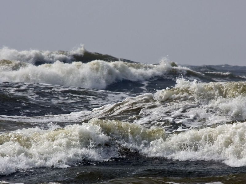 Wellen in der Ostsee.