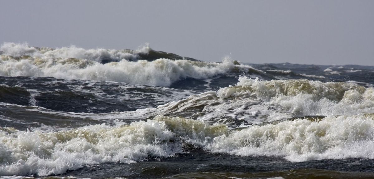 Wellen in der Ostsee.