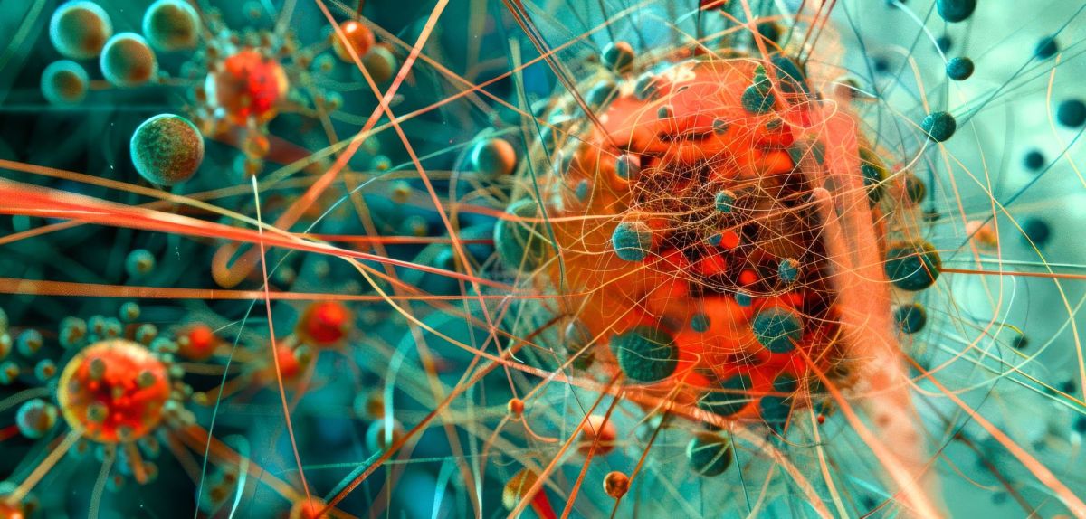KI-generiertes Bild eines Calcium-Atoms