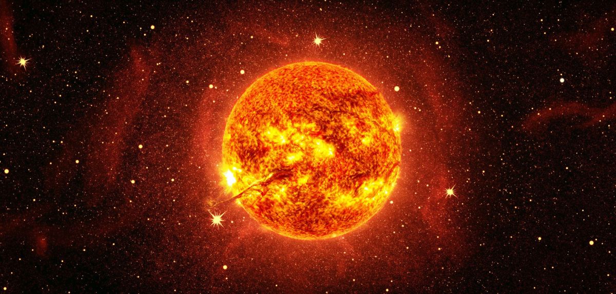 Ansicht der Sonne.