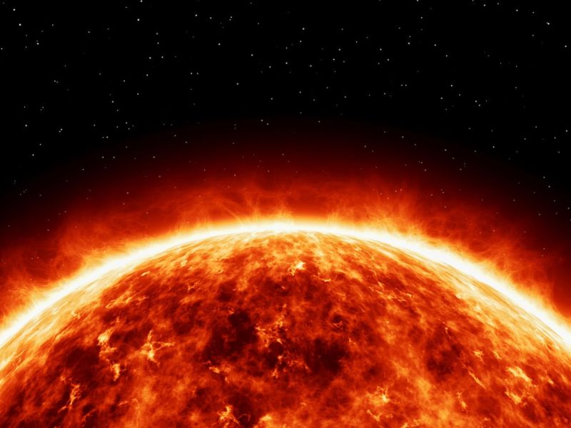 Ansicht der Sonne.