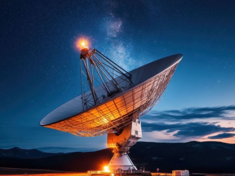 Große Radioantenne empfängt Signale aus dem All. (Symbolbild)