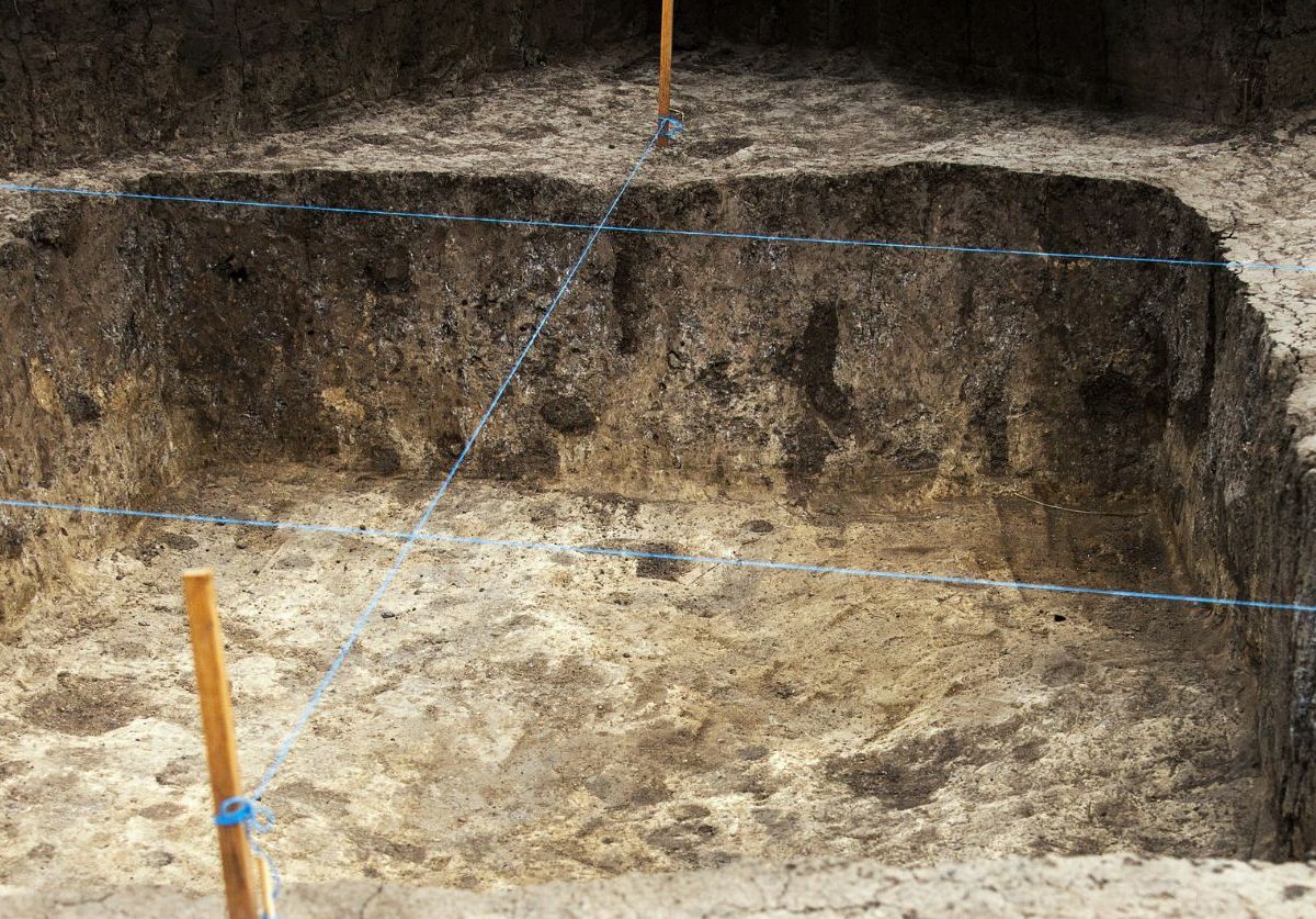 Archäologische Ausgrabung.