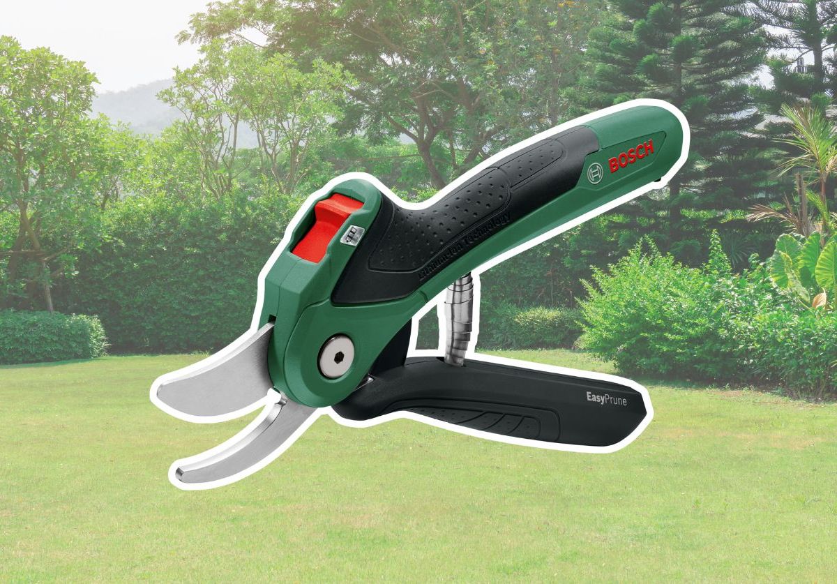 Bosch Akku-Gartenschere.