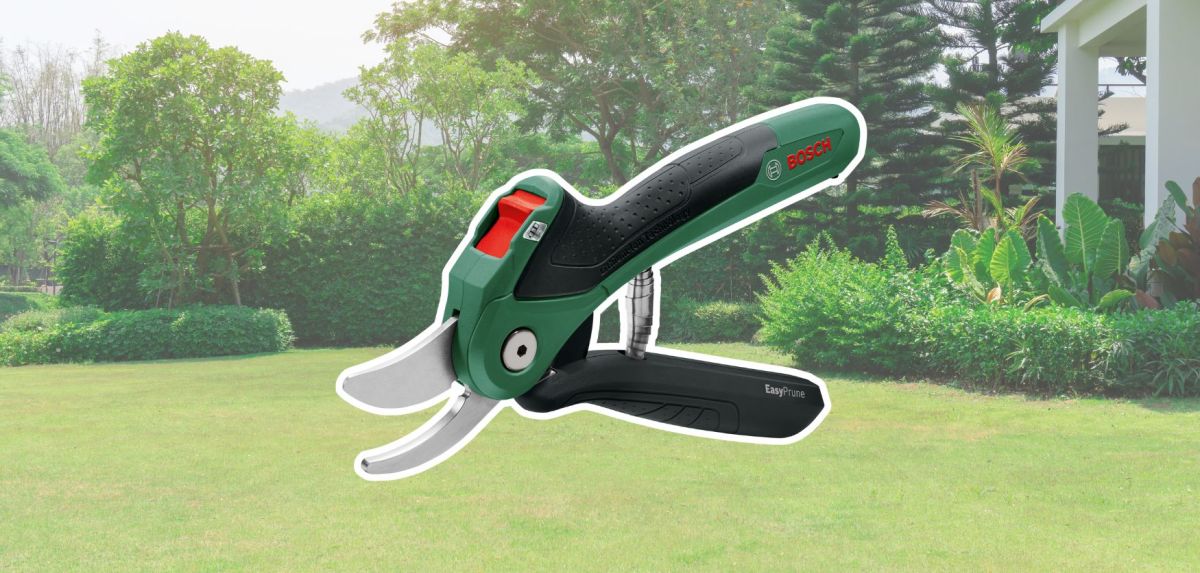 Bosch Akku-Gartenschere.