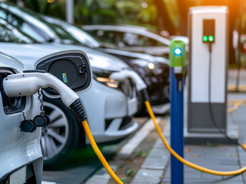 Elektroautos beim Laden