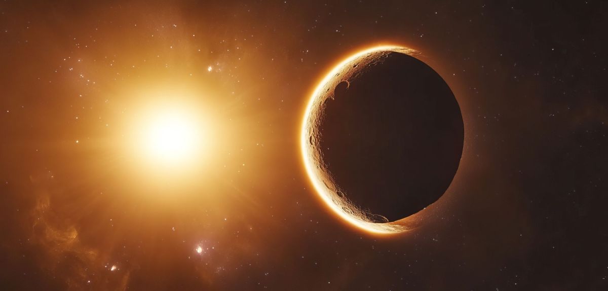 Ein Exoplanet, der um die Sonne kreist.