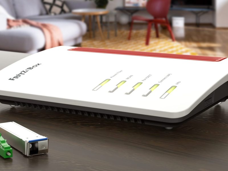 Die FritzBox 5530 Fiber für Glasfaserinternet