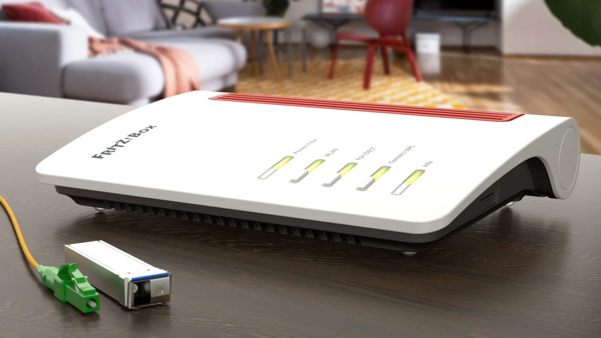 Die FritzBox 5530 Fiber für Glasfaserinternet