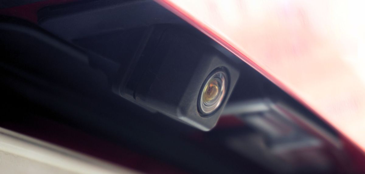 Rückahrkamera im Auto.