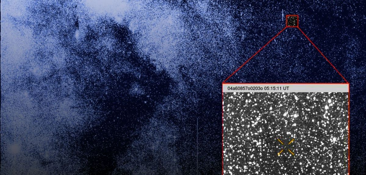 Beobachtung des Kometen 3I/ATLAS, als er am 1. Juli 2025 entdeckt wurde