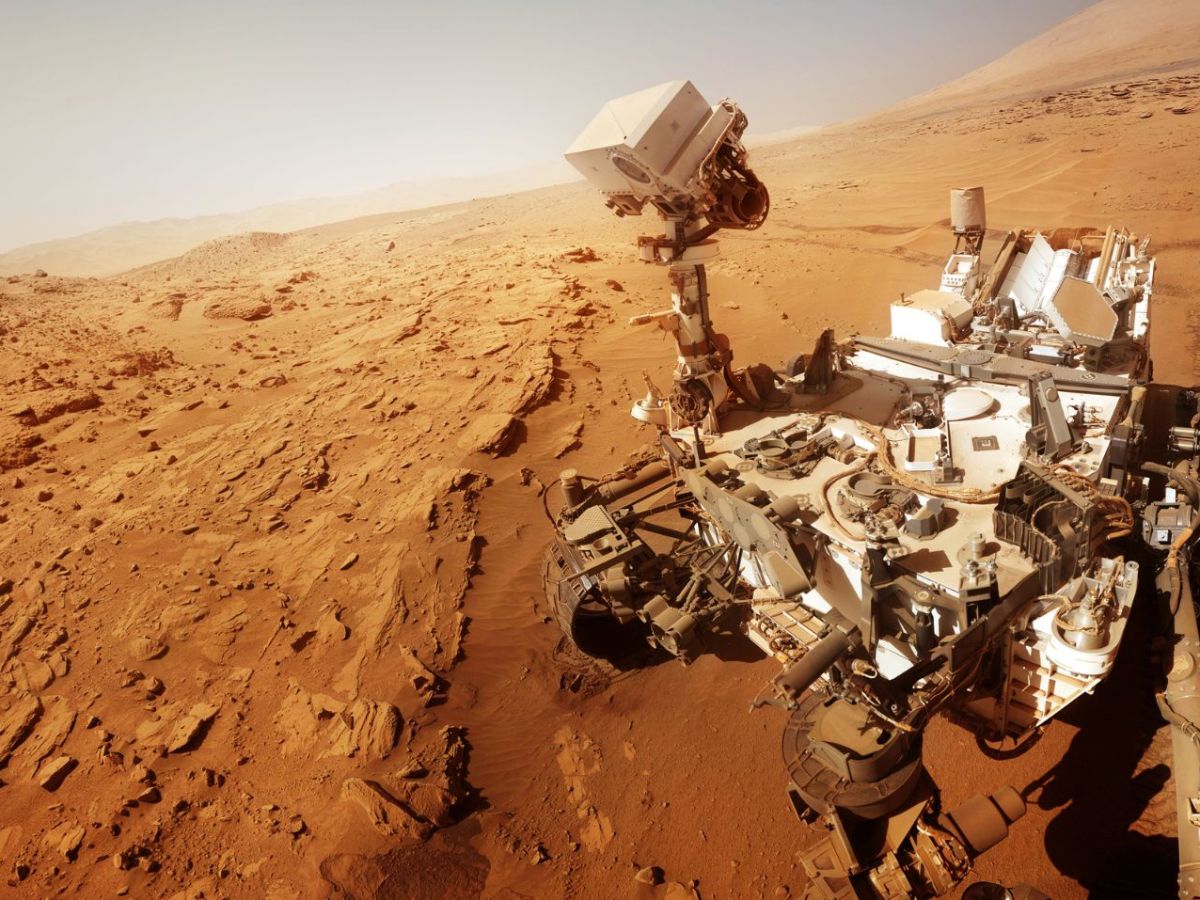 Rover auf dem Mars.