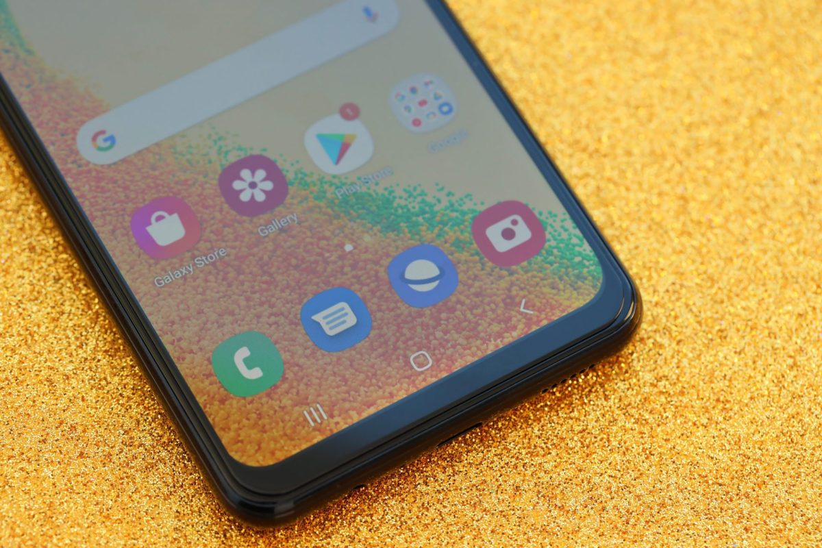 Startbildschirm eines Samsung Galaxy-Handys
