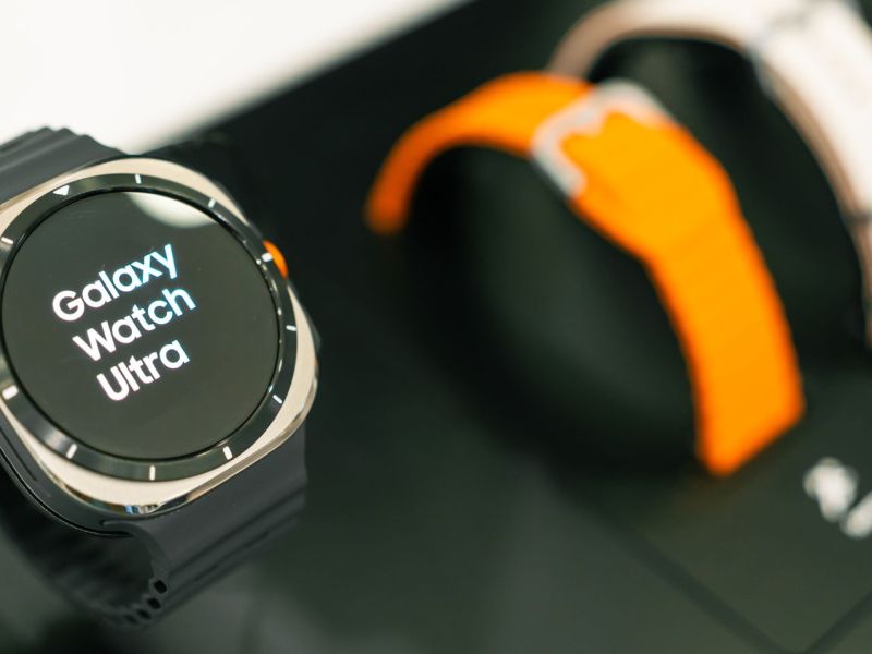 Samsung Galaxy Watch in einer Auslage