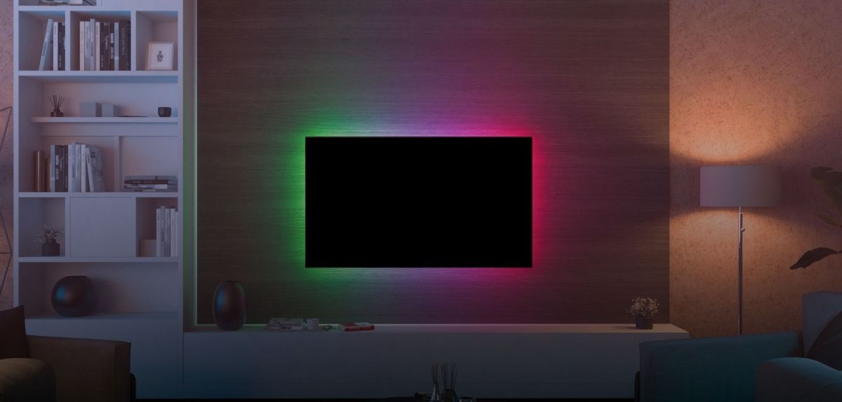 Fernseher mit Hintergrundbeleuchtung