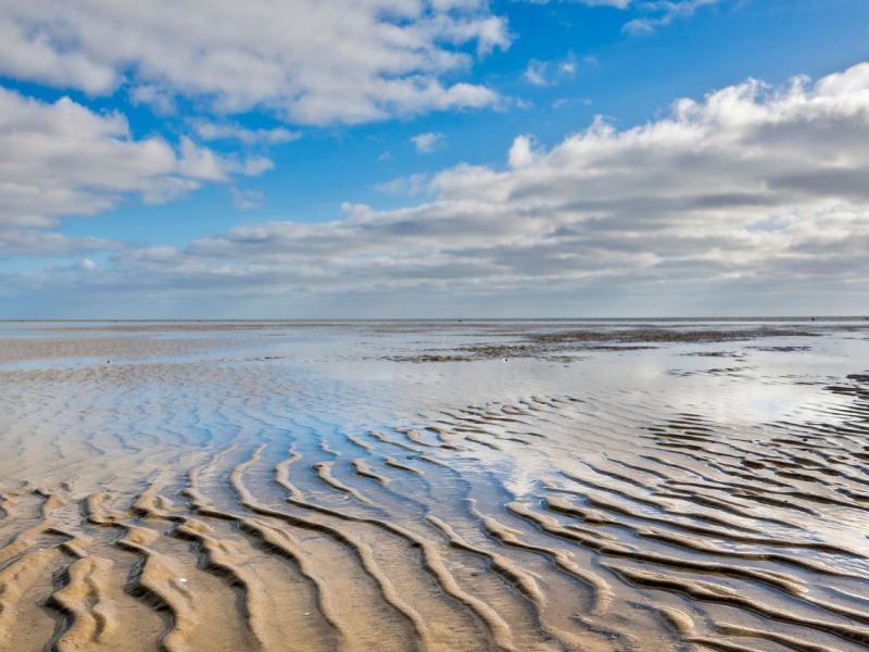 Wattenmeer an der Nordsee.